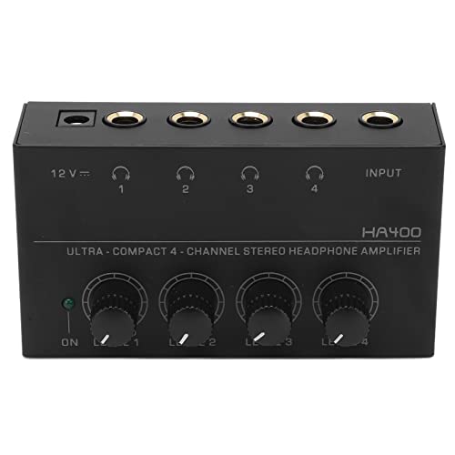 Amazon.co.jp: ステレオヘッドホンアンプ、HA400 4チャンネルステレオ